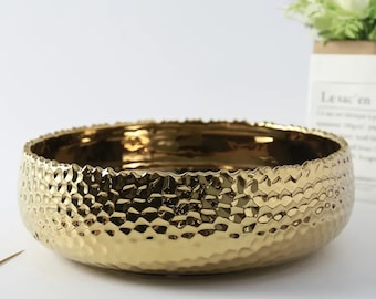 Gold Bowl I Salad Bowl I Fruit Bowl I Serving Bowl I Decorative Bowl