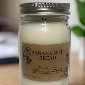 16oz Soy Glass Candle LOWEST PRICED / FREE Shipping / Handmade / Home Decor