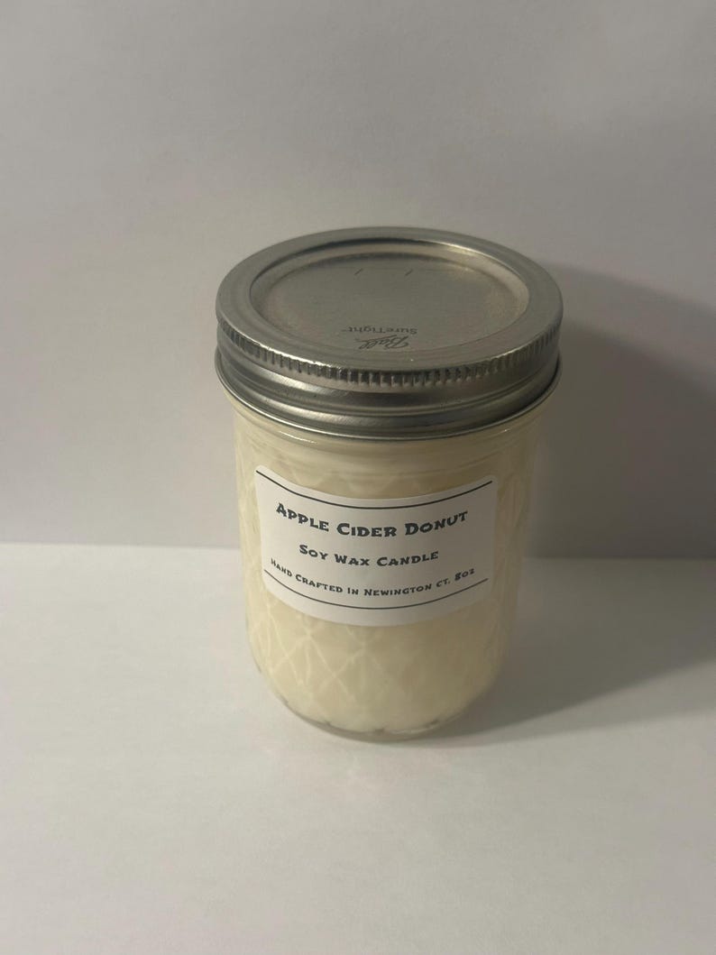 8oz Mason Jar Soy Candle | Handpoured Scented Soy Wax Candle Farmhouse ...
