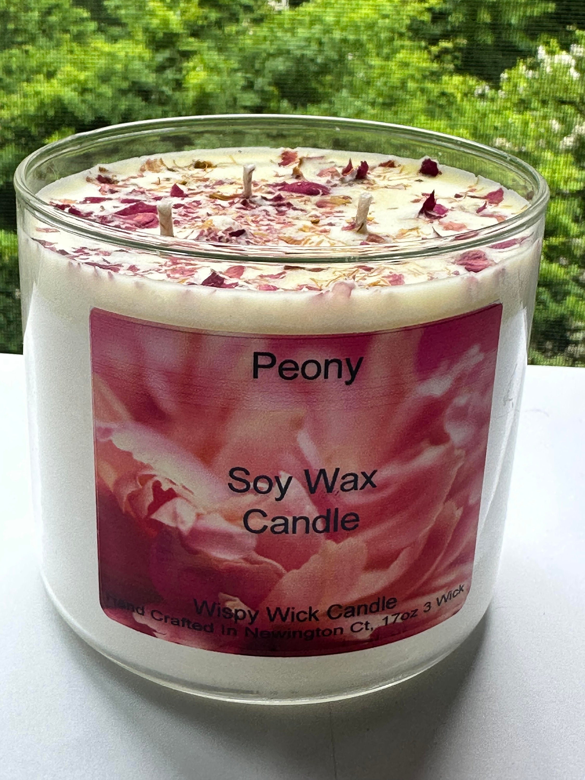 17oz Soy Wax Floral Candle LOWEST PRICED / FREE Shipping / Etsy