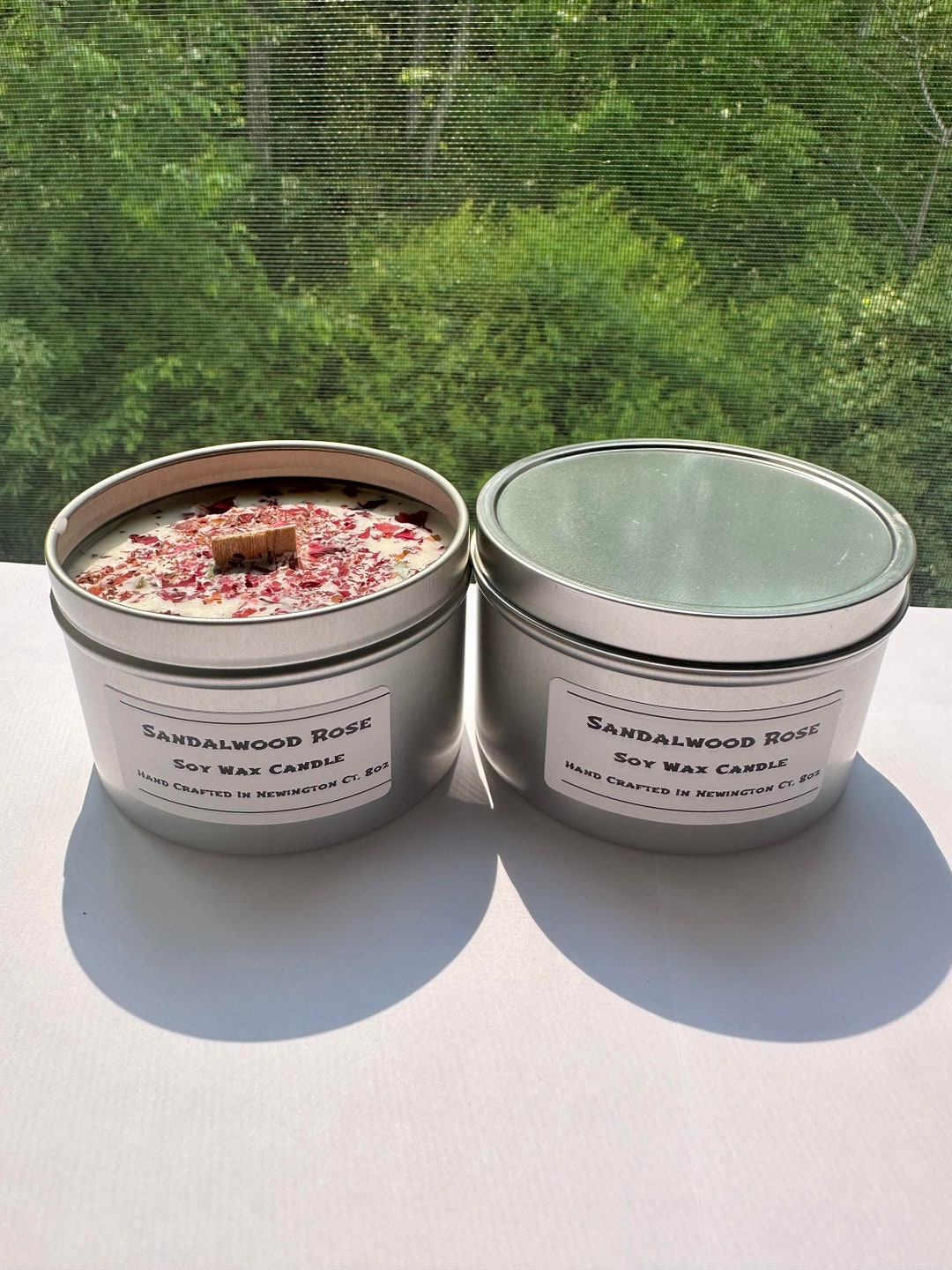 8oz Floral Soy Candles / LOWEST PRICED CANDLES / Free Shipping