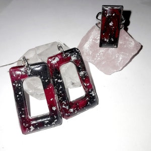 Earrings and ring set