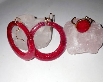 Earring and ring set