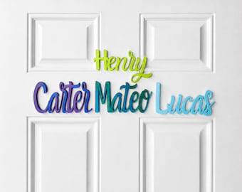 Custom Door Sign, Custom Name Sign, Decorative Boys and Girls Room Sign, Custom Name Plaque, Personalized Door Sign, 3D Printed Name Sign