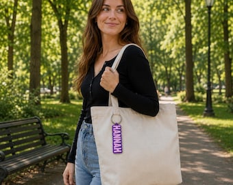 Etiqueta personalizada para bolso de tela, etiqueta personalizada impresa en 3D para bolso de tela, etiqueta reutilizable para bolso de tela, etiqueta de identificación para bolso de tela, etiqueta para bolso de tela de uso diario.