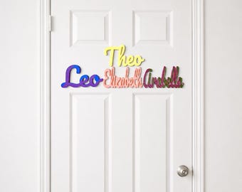Custom Door Sign,Custom Name Plaque,Decorative Boys and Girls Room Sign, Custom Name Sign,Personalized Door Sign,3D Printed Name Sign