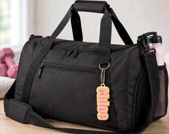 Etiqueta personalizada para bolsa deportiva, etiqueta personalizada impresa en 3D para bolsa de gimnasio, etiqueta para bolsa deportiva infantil, etiqueta de identificación para bolsa deportiva, etiqueta de regalo para equipo, etiqueta para bolsa de baile.