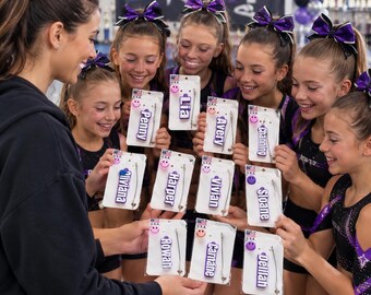 Etiqueta de identificación de equipo impresa en 3D personalizada, etiqueta de identificación de equipo personalizada, etiqueta de identificación para clases de baile, etiqueta de identificación para fiestas infantiles, etiqueta de identificación para profesores, etiqueta de identificación de cumpleaños