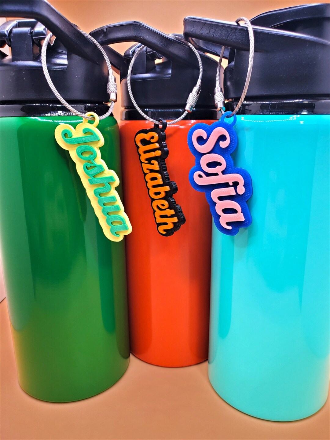 Bottle Name Tag in Cloud Design,custom Backpack Name Tag,school Name ...
