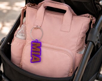 Personalized Diaper Bag Name Tag, Custom 3D Printed Diaper Bag Tag, Baby Bag Tag, Diaper Bag ID Tag, Mommy Bag Tag, Baby Shower Gift
