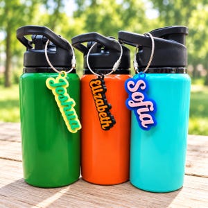 Bottle name tag in cloud design,Custom backpack name tag,School name label,Keychain designs,3d printed keychains,Lunchbox tag,Name key chain