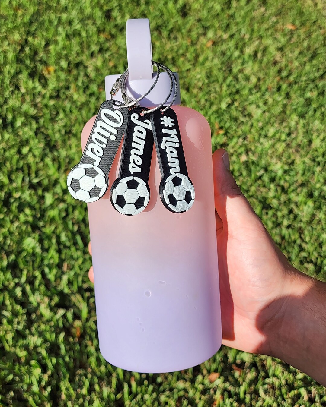 Personalized Soccer Team Keychain: Custom Name Tag, Backpack Label - Etsy