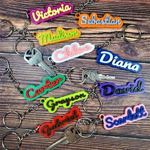 Custom name keychain  in cloud design,Backpack name tag,School name label,Keychain designs,3d printed keychains,Lunchbox tag,Name key chain