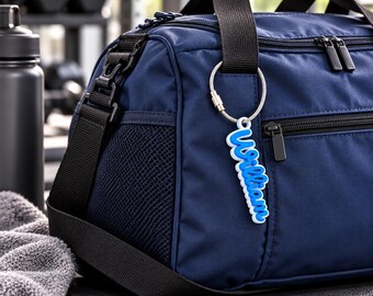 Personalized Sports Bag Name Tag, Custom 3D Printed Gym Bag Tag, Kids Sports Bag Tag, Sports Bag ID Tag, Team Gift Tag, Dance Bag Tag
