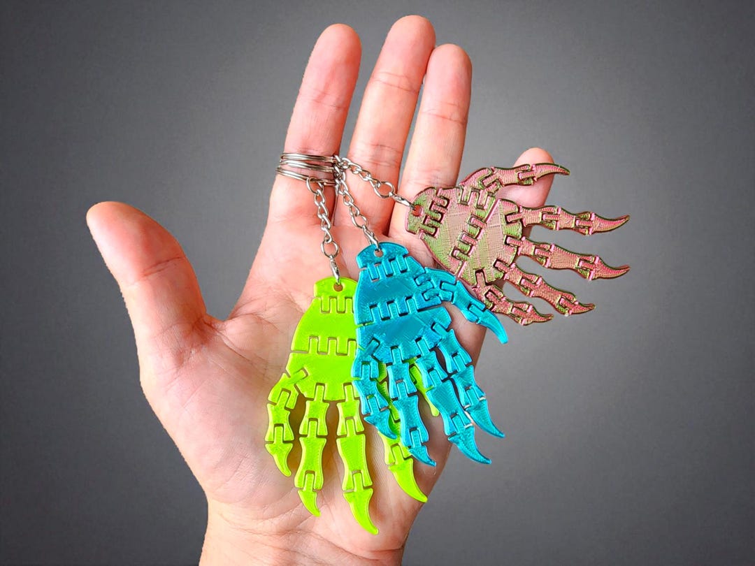 Skeleton Hand Key Chain Skeleton Hand Keychain – Spooky Halloween Charm, Creepy Gothic Bag ...