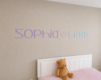 Custom Wall Letters – Personalized Name Letters for Nursery, Custom Door Sign, Kids Room, or Home Decor