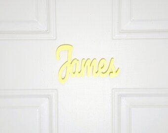 Custom 3D Printed Name Sign: Nursery Decor, Personalized Door Plaque, Decorative Boys and Girls Room Sign, Custom Name Sign