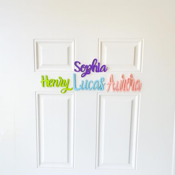 Custom Door Sign,Decorative Boys and Girls Room Sign, Custom Name Sign,Custom Name Plaque,Personalized Door Sign,3D Printed Name Sign