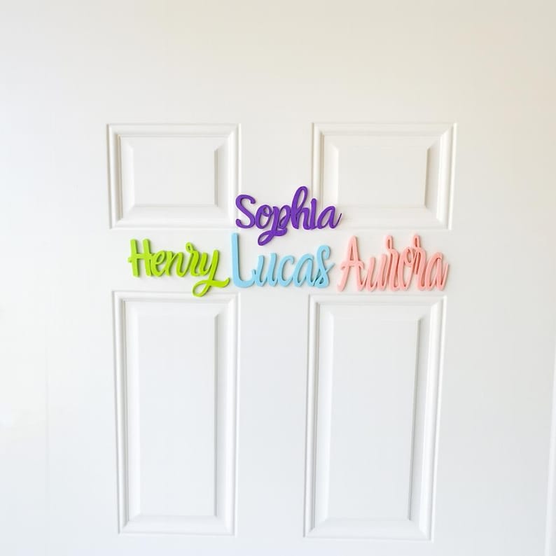 Custom Door Sign,Decorative Boys and Girls Room Sign, Custom Name Sign,Custom Name Plaque,Personalized Door Sign,3D Printed Name Sign bild 1