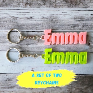 Personalized Name Keychain,Team key chains,Name key chain,Bottle name tag,Luggage name tag,Tumbler cup charm,Backpack name tag,3d printed