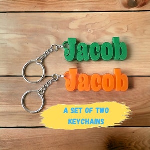 Custom name keychain,Team keychains,Name key chain,Bottle name tag,Luggage name tag,Tumbler cup charm,Backpack name tag,3d printed