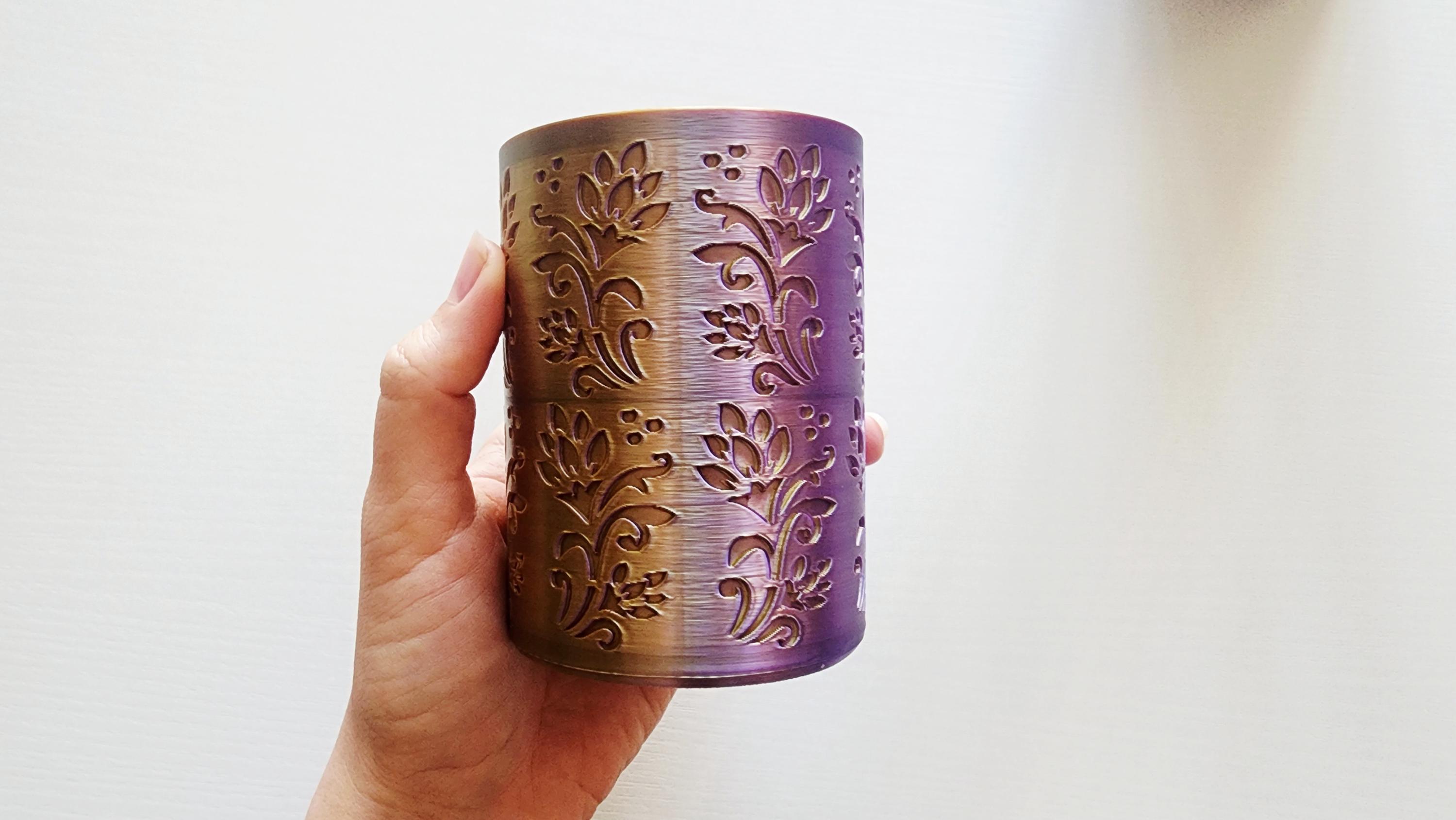 Floral Pen Holder, Cute Desk Organizer, 3D Printed Pencil Cup ...