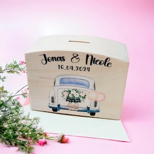Wedding Just Married Gift Cash Gift Gift Box Money Box Money Box Personalized Money Box Personalized Gift Wedding Car Car