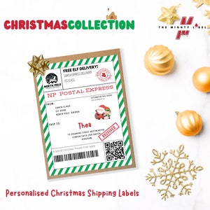 Festliche Weihnachten Versandetiketten Weihnachten Special Lieferung Versandetikett Geschenkanhänger x2