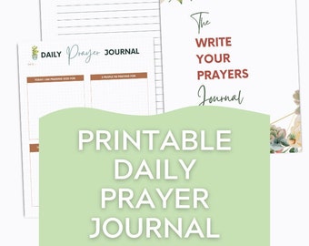 Write Your Prayers Prayer Journal, Prayer Journal for Women, Prayer Organizer, Prayer and Bible Tools, Christian Gift, Prayer Planner