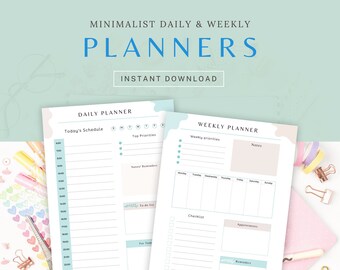 Minimalist Daily & Weekly Planners