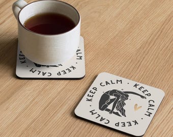 Cork-back Coaster - Keepy Calm