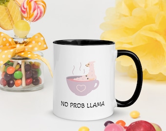 Mug with Color Inside - NO PROB LLAMA