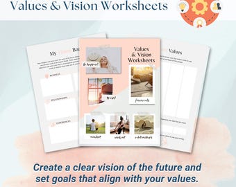 Printable Values and Vision Worksheets!