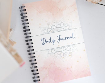 Daily Spiral Journal Notebook -  Cover with soft-touch coating