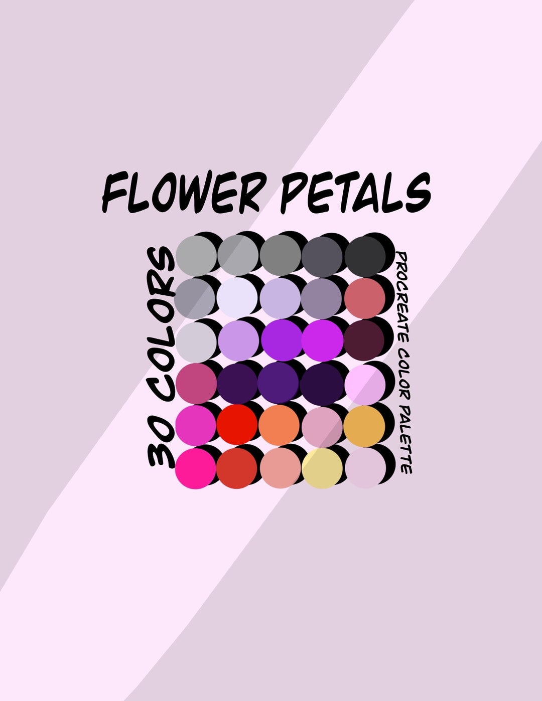 Flower Petals Color Palette Etsy