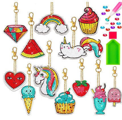Diamond Art Keychains Diamond Painting Kids Arts and Crafts for Boys Girls Ages  8-12 DIY Gift Birthday Party Favors - China Diamond Art Keychains and  Diamond Painting Acrylic Keychain price