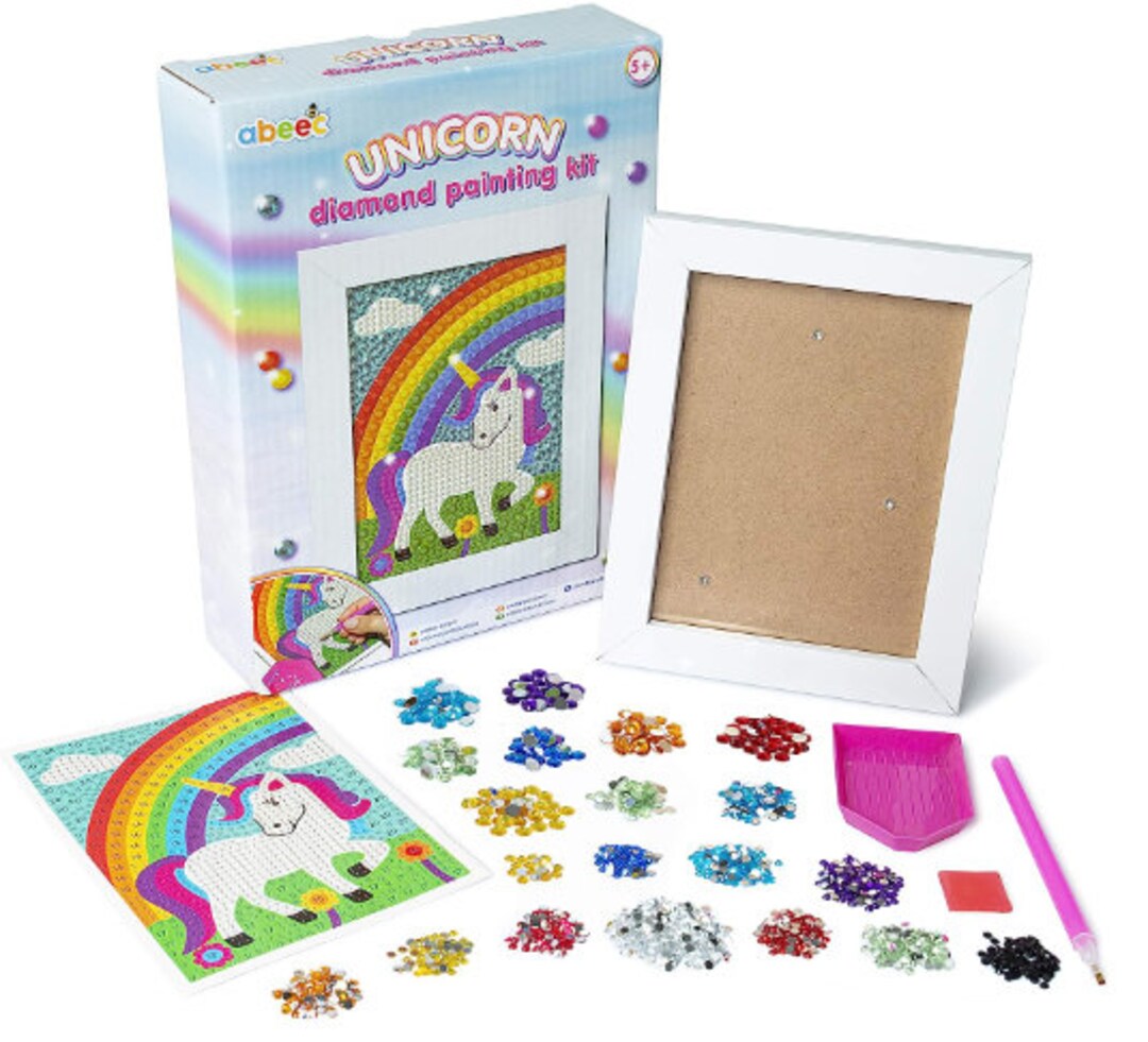 Diamond Painting Stickers 20pcs Unicorn Diamond Arts Kits for Kids
