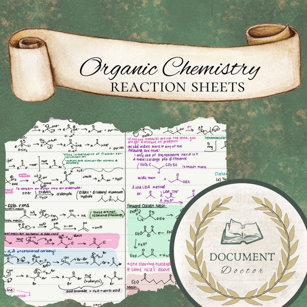 Organic Chemistry Reactions | Orgo Reaction Notes | Reaction Mechanisms
