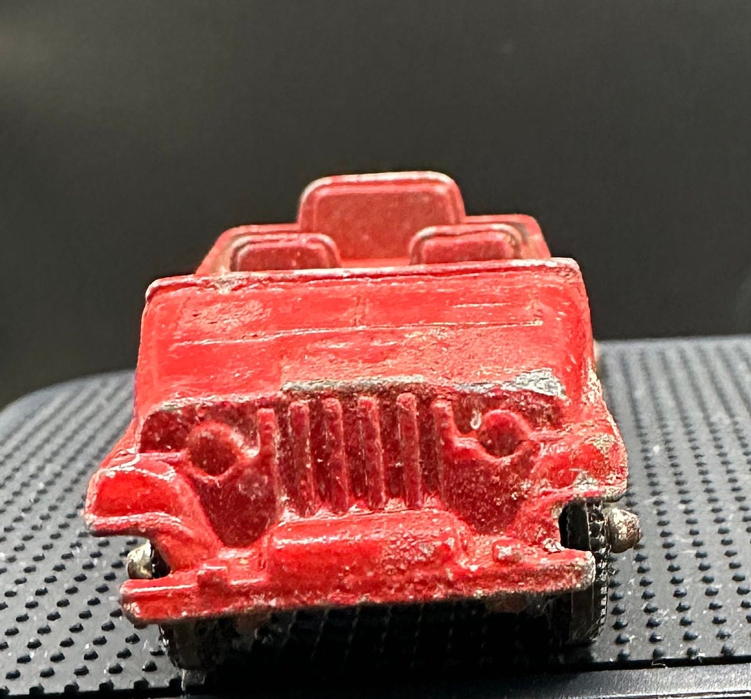 Voiture Miniature Vintage Tootsietoy Années 30 – Modèle Rouge En Métal, Bon état Roulant, Fabriqué Aux USA