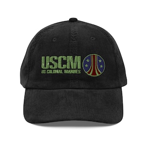 Aliens Inspired 'USCM' Vintage corduroy cap