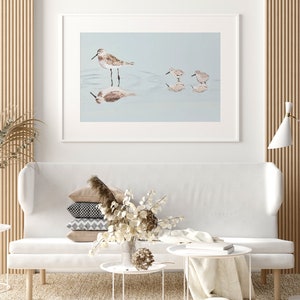 Shore Bird Prints | Sandpiper Wall Art, Nautical Wall Art, Beach Prints, Bird Prints, Sea Birds, Digital Prints |Beach