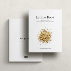 Modello di mini ricettario da 20 pagine, modello di ricettario modificabile Canva, modello di ebook di ricette digitale Canva, ricettario stampabile