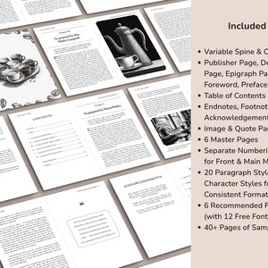 InDesign Book Template, Premade Book Design, Editable Writers Template, KDP & Ebook Template, InDesign Template, Digital Download