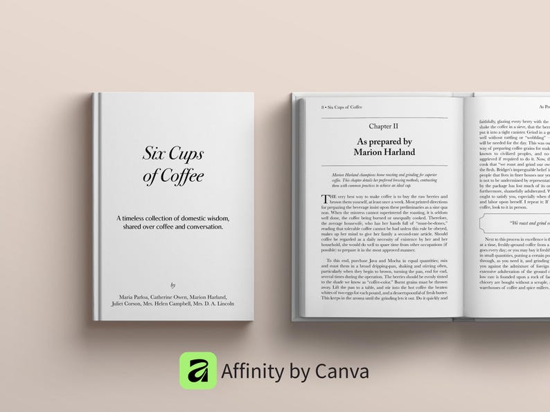 Affinity by Canva Book Template, Premade Book Design, Editable Writers Template, KDP & Ebook Template, Affinity Template