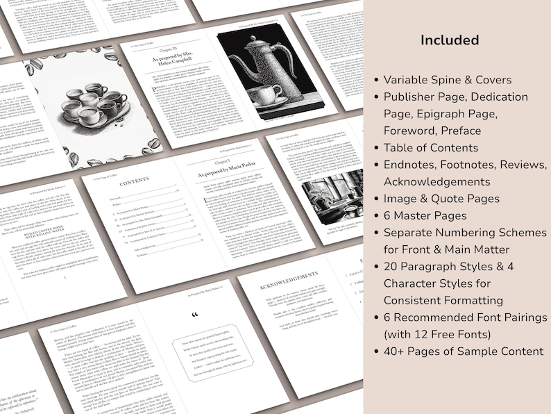 Affinity by Canva Book Template, Premade Book Design, Editable Writers Template, KDP & Ebook Template, Affinity Template