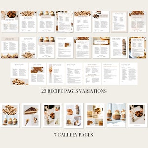 Cookbook Template, Editable Recipe Book Template, Printable Recipe Ebook, Canva Templates