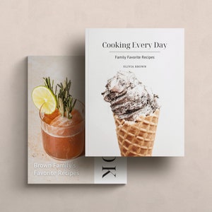 Kochbuch Vorlage, Rezeptbuch Vorlage, Kochbuch Vorlage, Rezeptvorlage, Canva Vorlagen