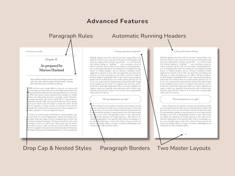 InDesign Book Template, Premade Book Design, Editable Writers Template, KDP & Ebook Template, InDesign Template, Digital Download