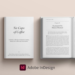 InDesign Book Template, Premade Book Design, Editable Writers Template, KDP & Ebook Template, InDesign Template
