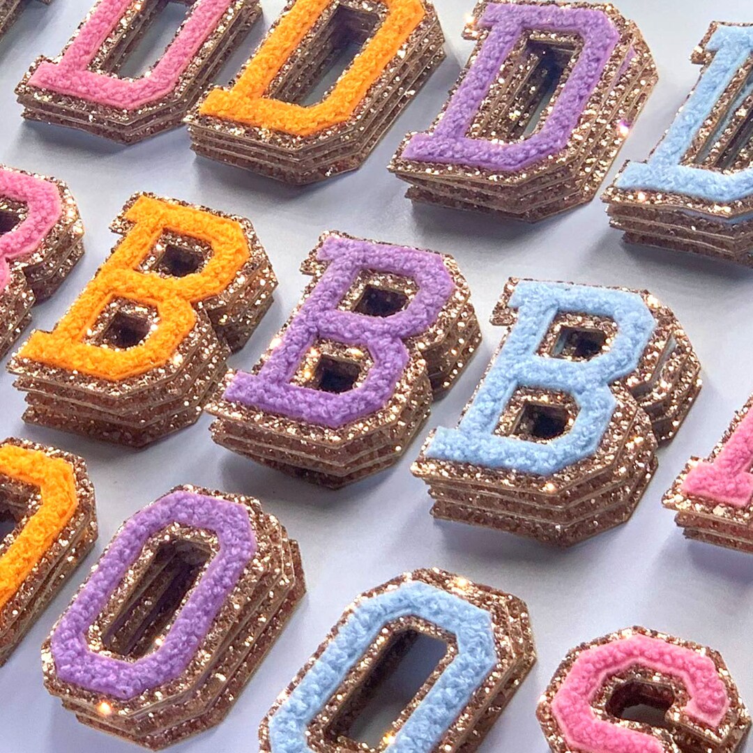 Self Adhesive Chenille Letter Patchsmall Self Adhesive Etsy Canada